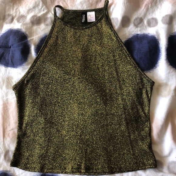 ✨Gold Crop Top✨ - Picture 2 of 4